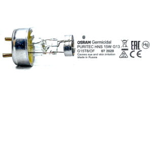 Tubo germicida 15w t8 uv-c 45cm 254nm (G15T8/OF)